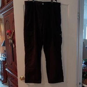 Wrangler Men's Black Fleece Lined Cargo Pants